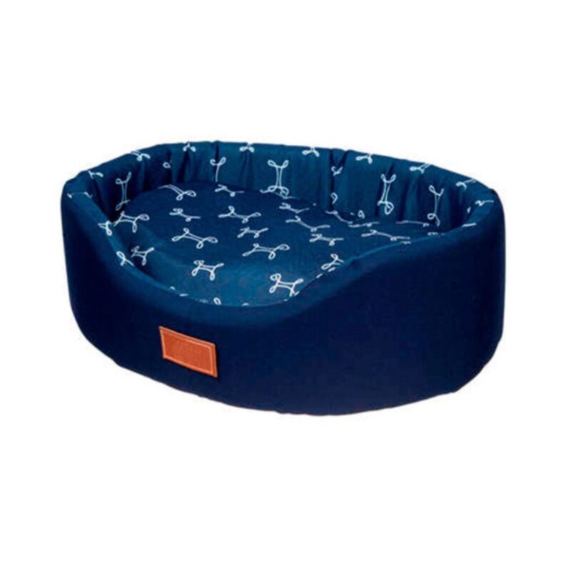 Cama Europa Para Cães e Gatos Popular Pet Azul Marinho Tamanho G-Imagem 2
